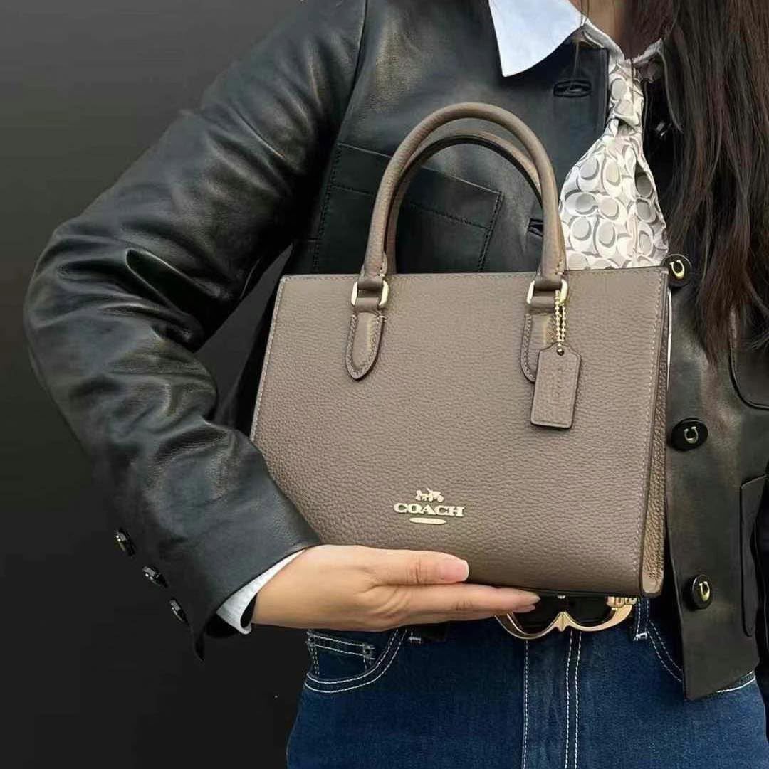 COACH Maggie Small Tote Bag - Dark Stone
