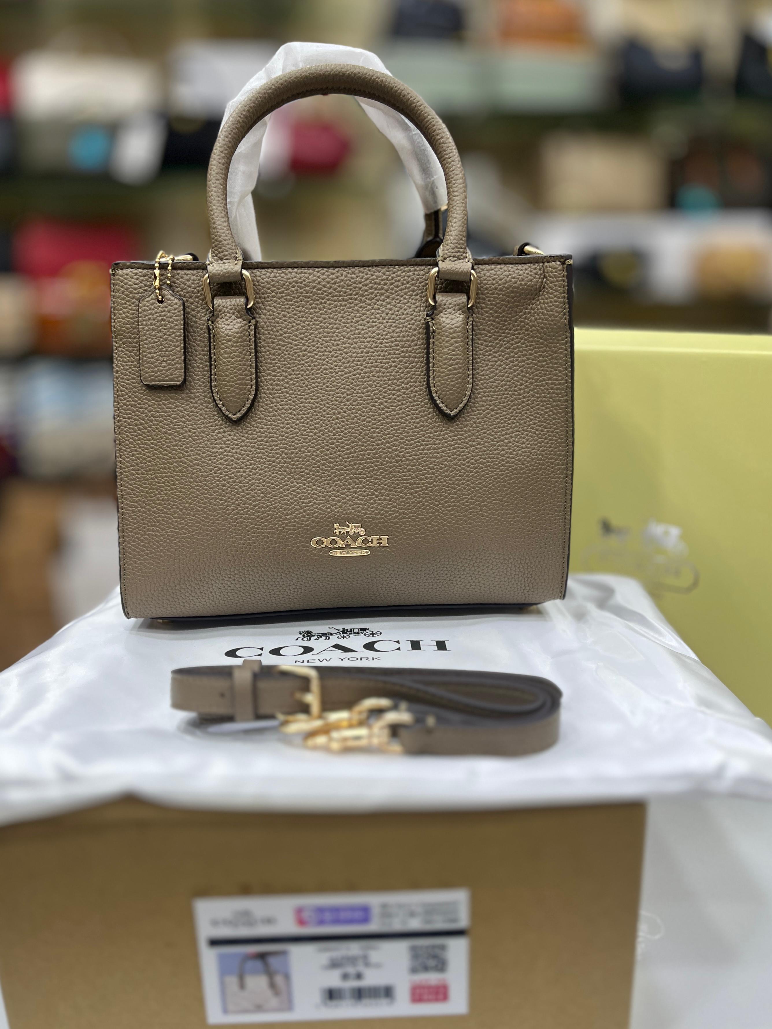 COACH Maggie Small Tote Bag - Dark Stone