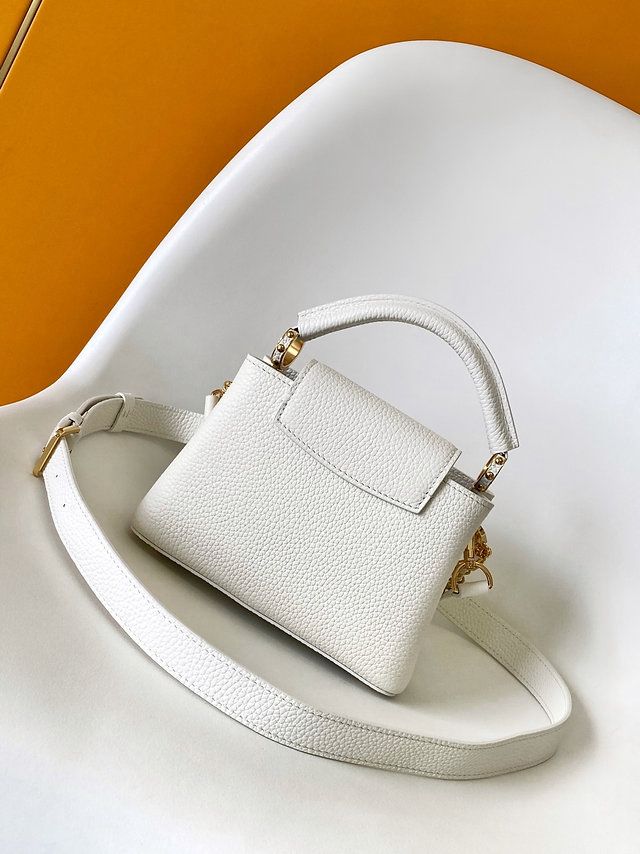 Louis Vuitton Capucines Mini Bag - White
