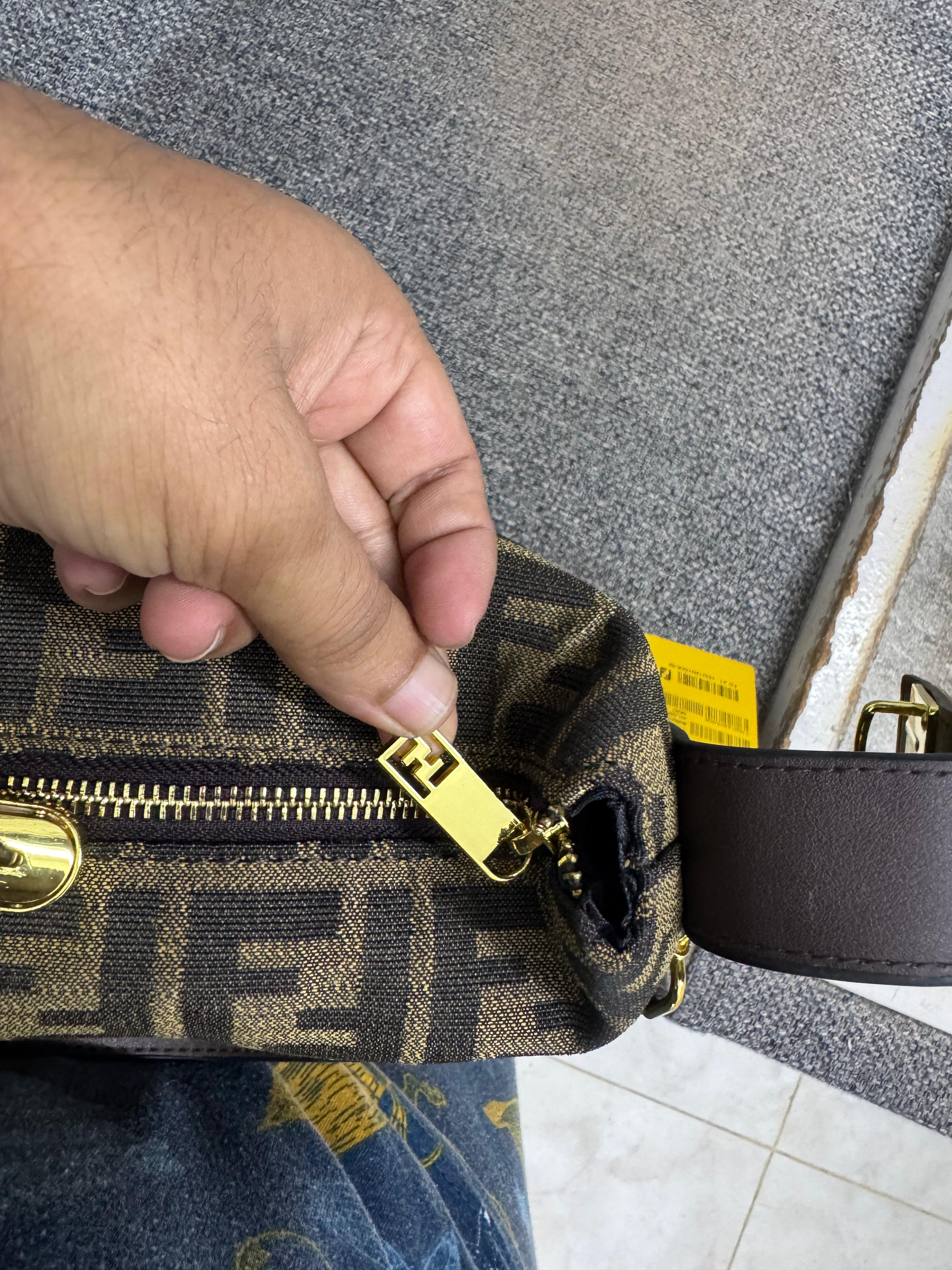 FENDI Zucca Cosmetic Bag - Green