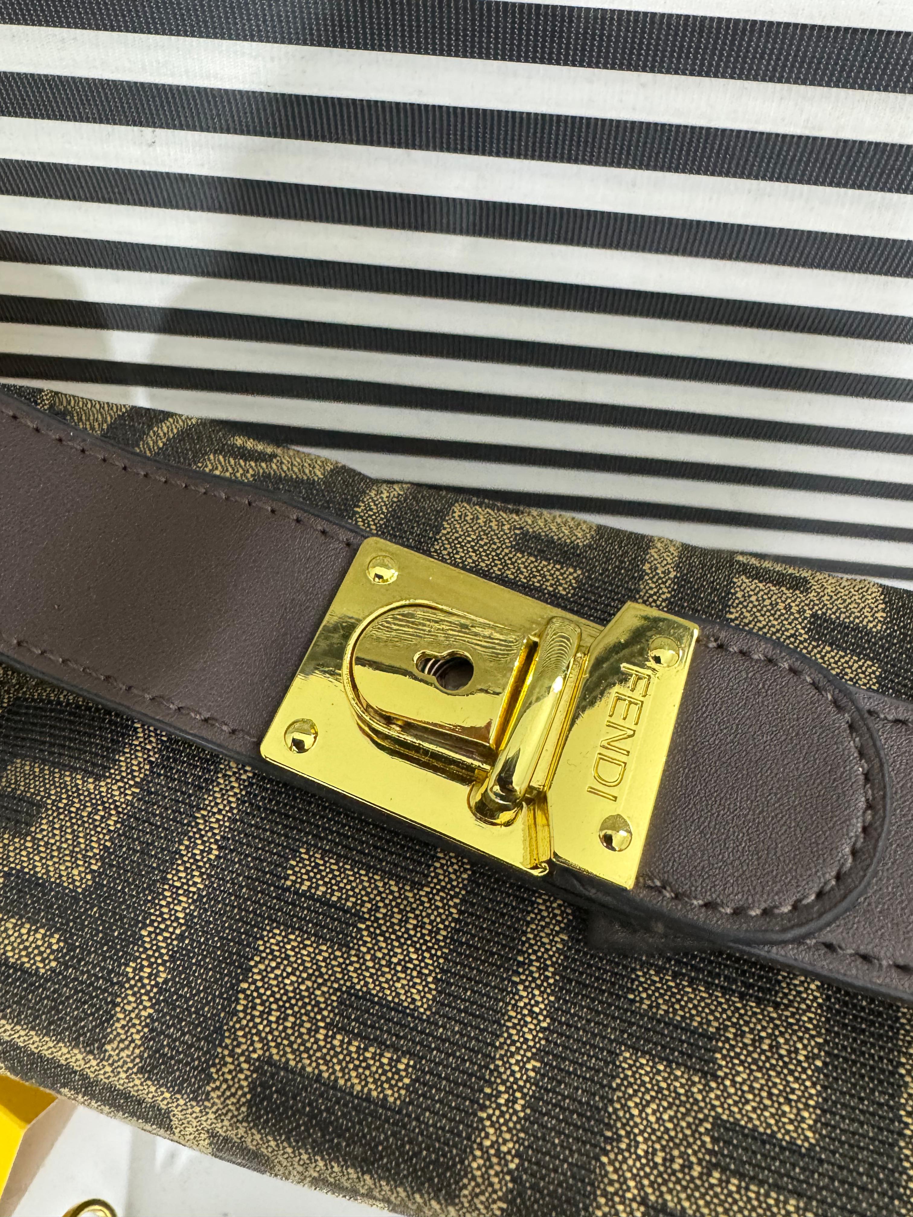 FENDI Zucca Cosmetic Bag - Green