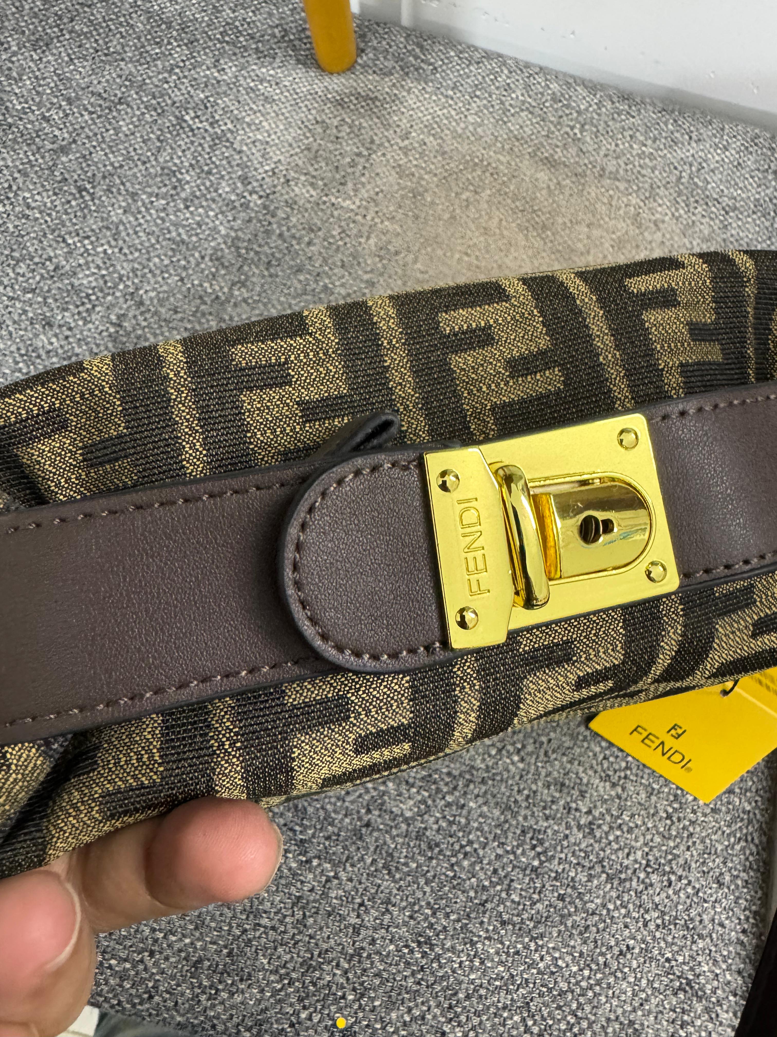 FENDI Zucca Cosmetic Bag - Green