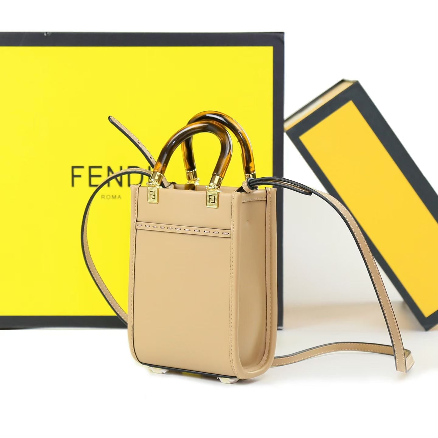 FENDI Mini Sunshine Tote Bag - Fawn