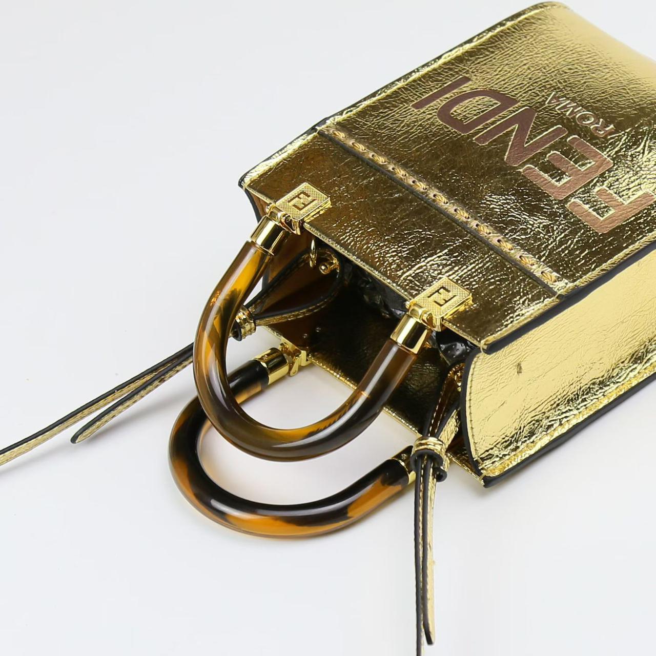 FENDI Mini Sunshine Tote Bag - Golden