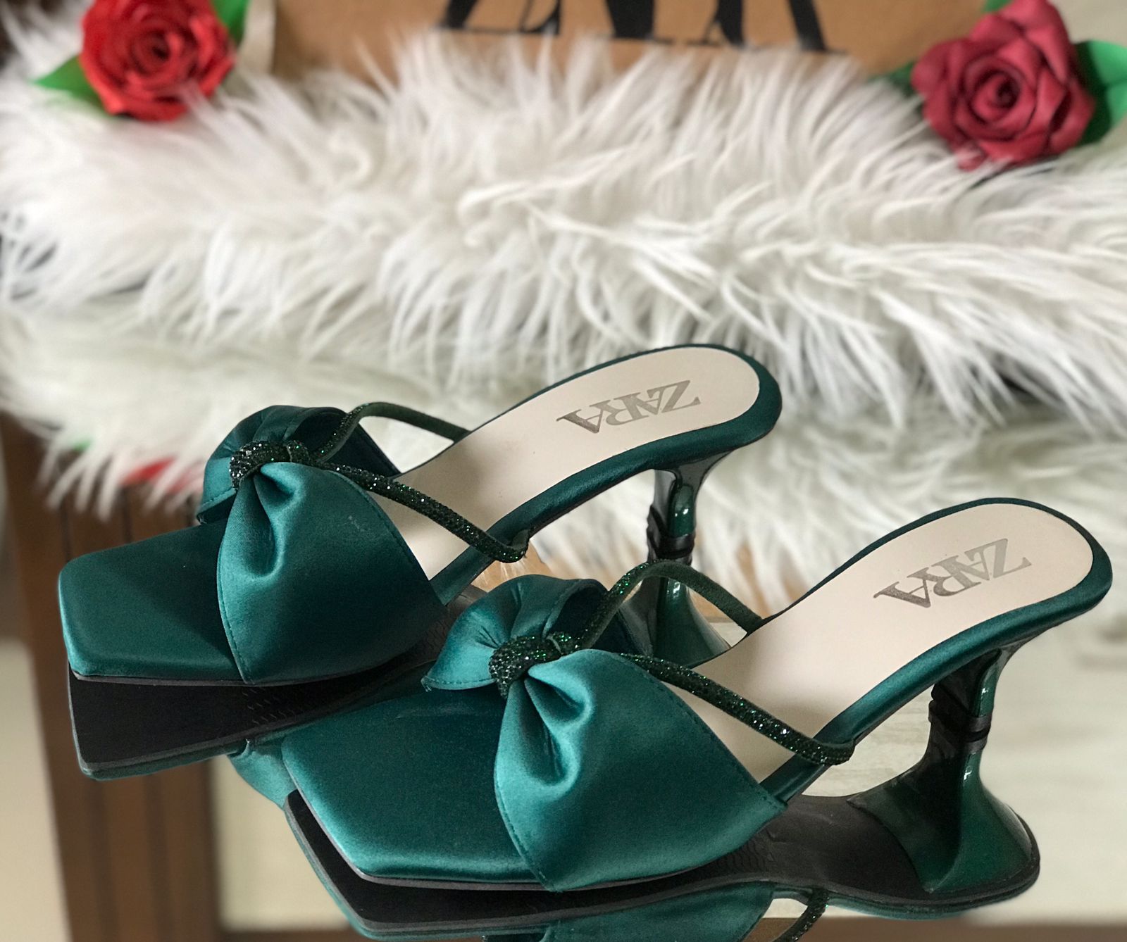Zara Mash Heel - Green