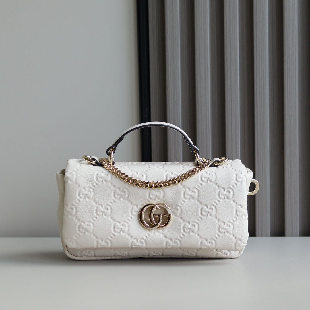 GUCCI GG MILANO MINI HANDBAG - WHITE