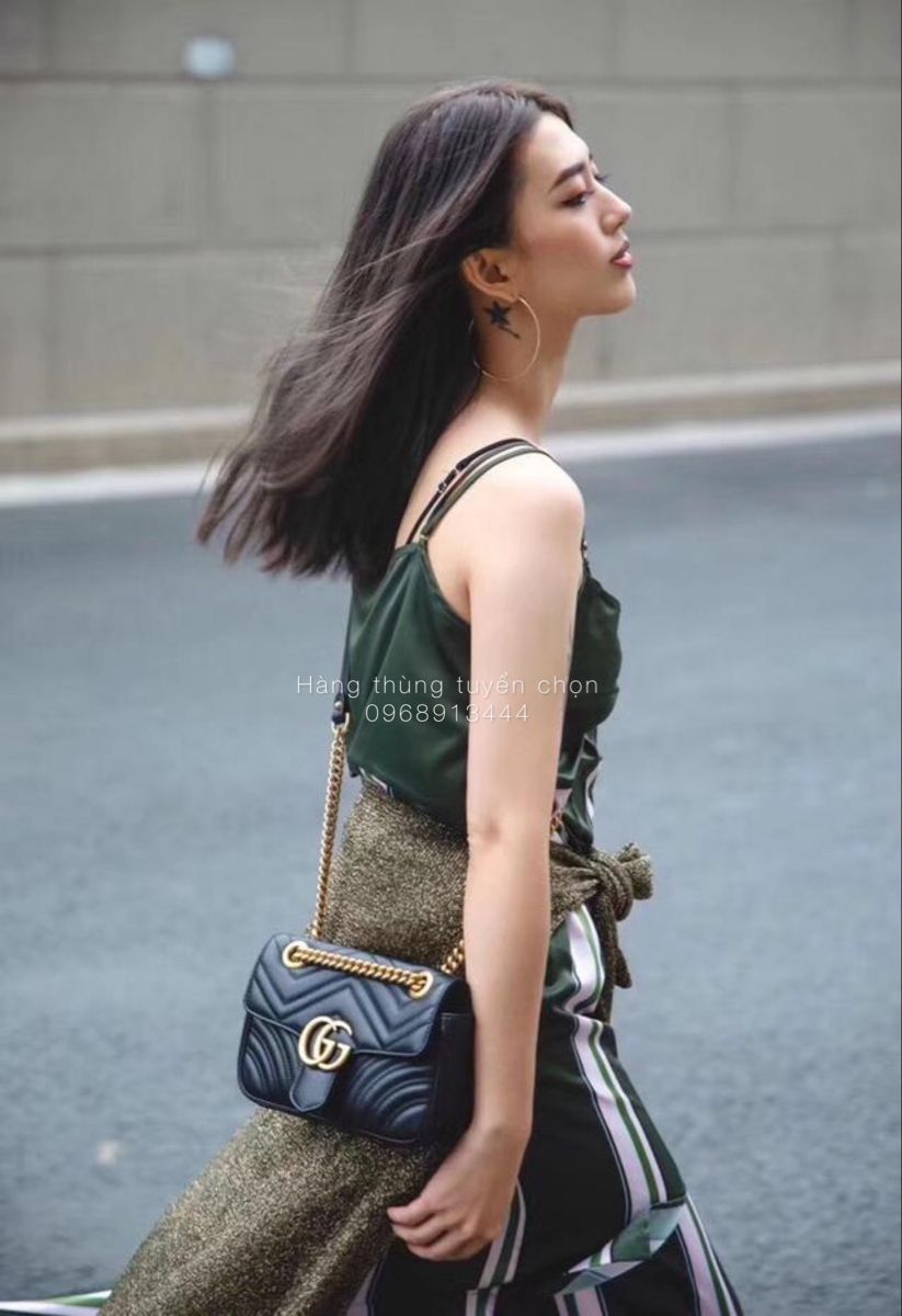 GG Marmont 2.0 quilted leather shoulder bag - Black