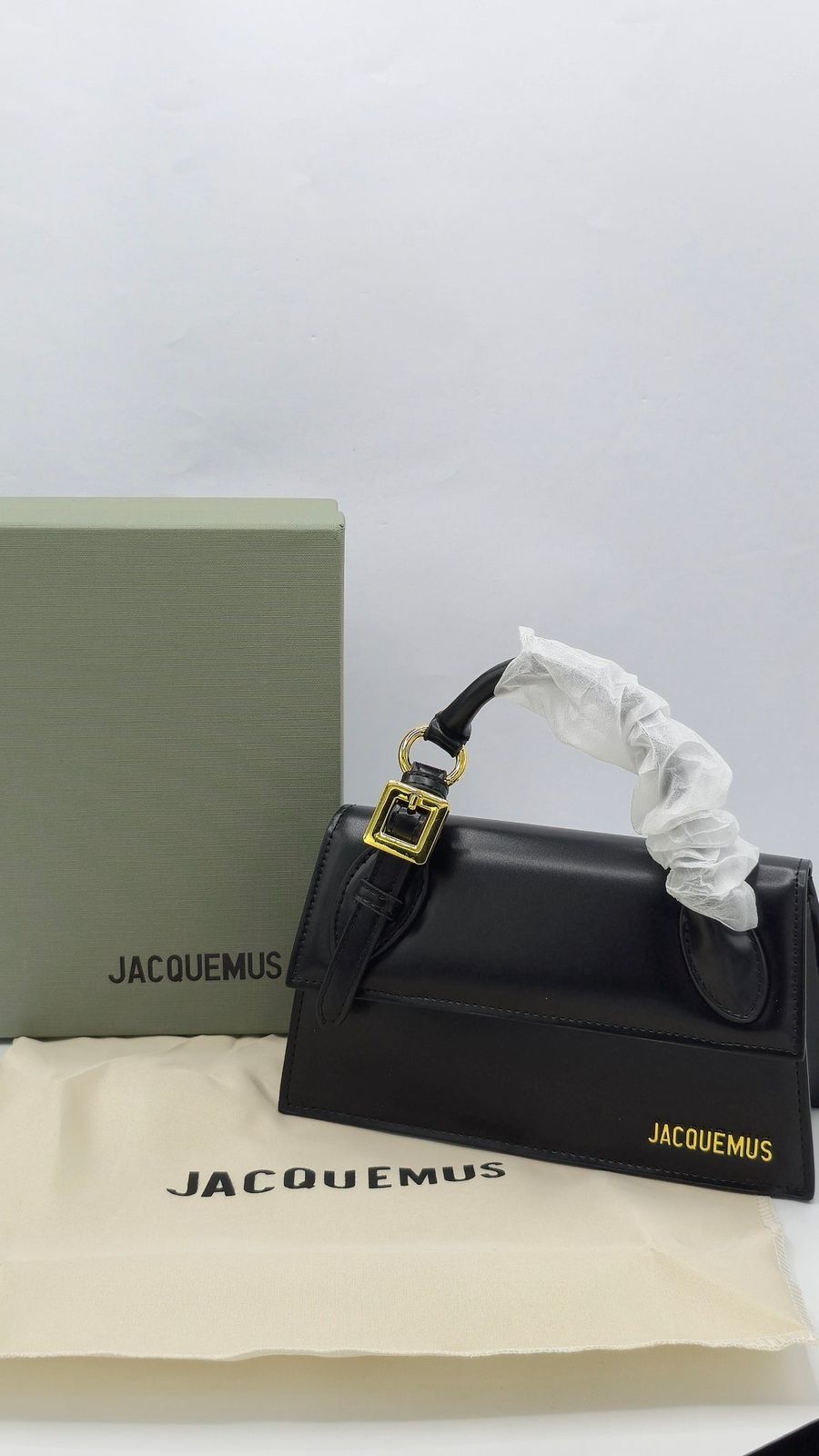 Jacquemus The Long Chiquito with Buckle - Black