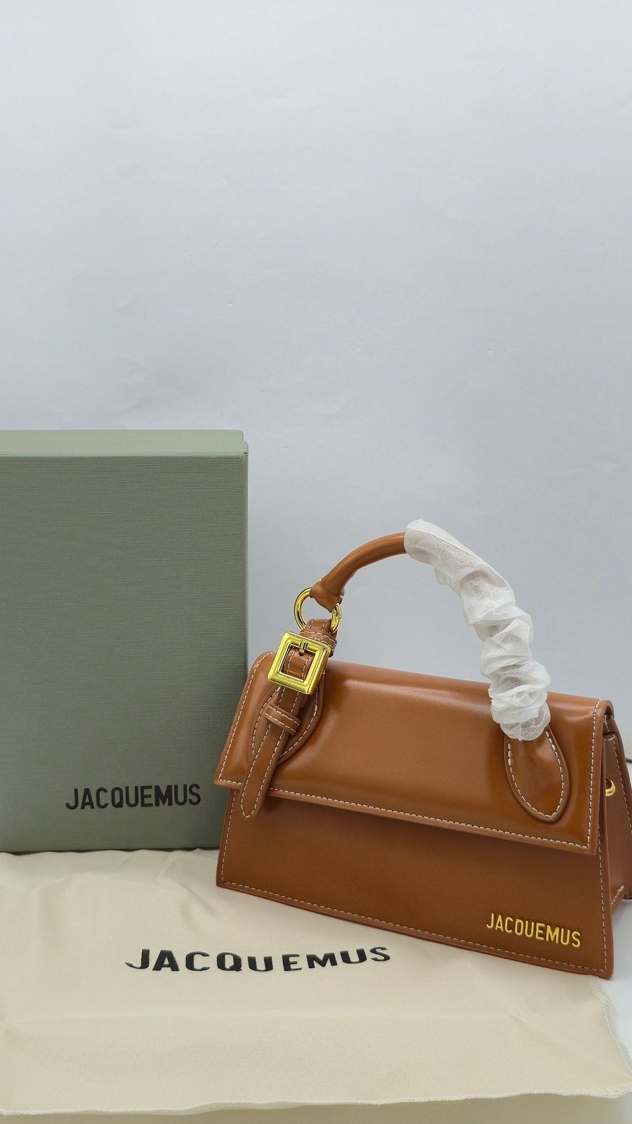 Jacquemus The Long Chiquito with Buckle - Brown