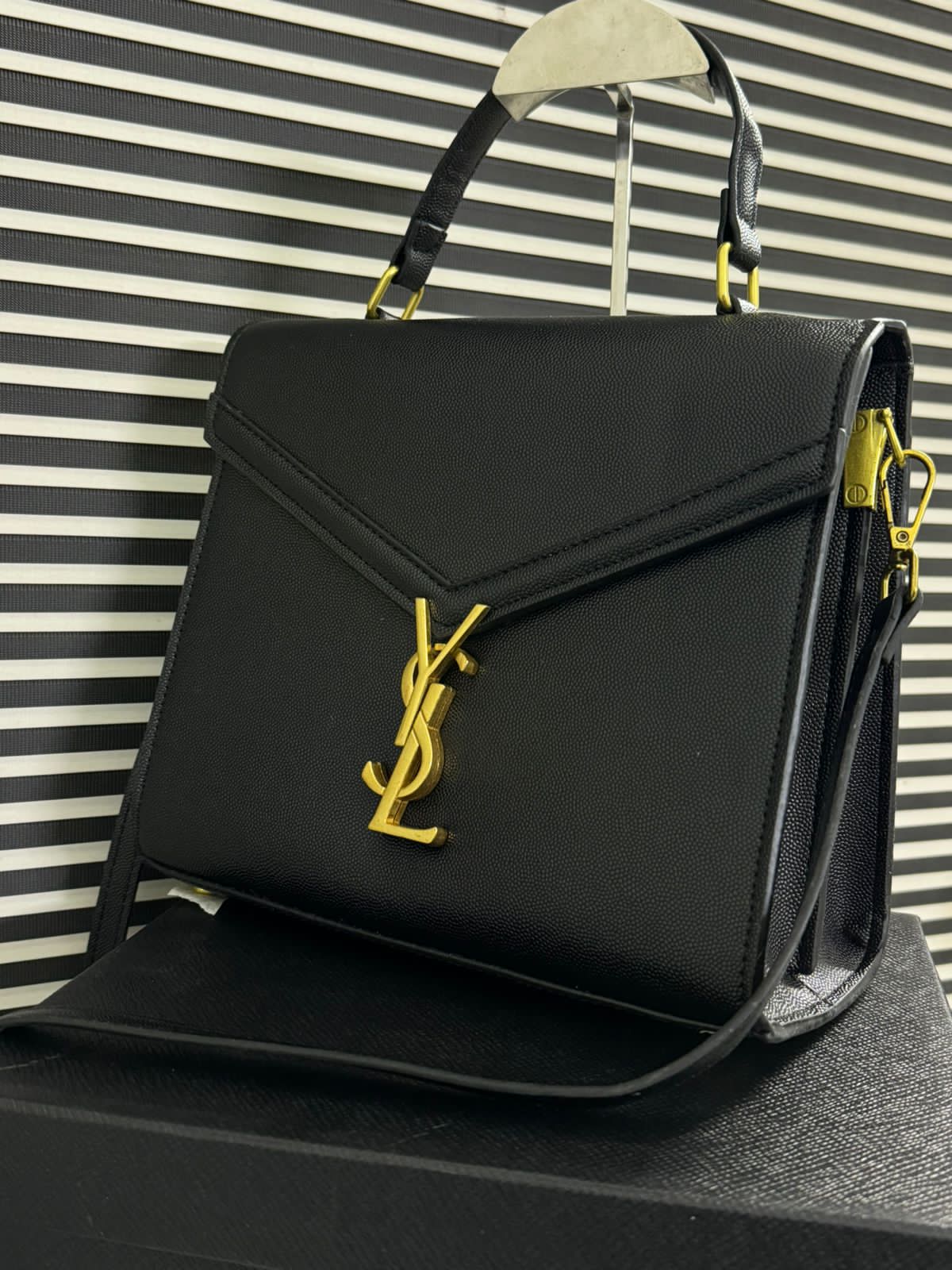 Saint Laurent Cassandra Medium Top Handle Bag