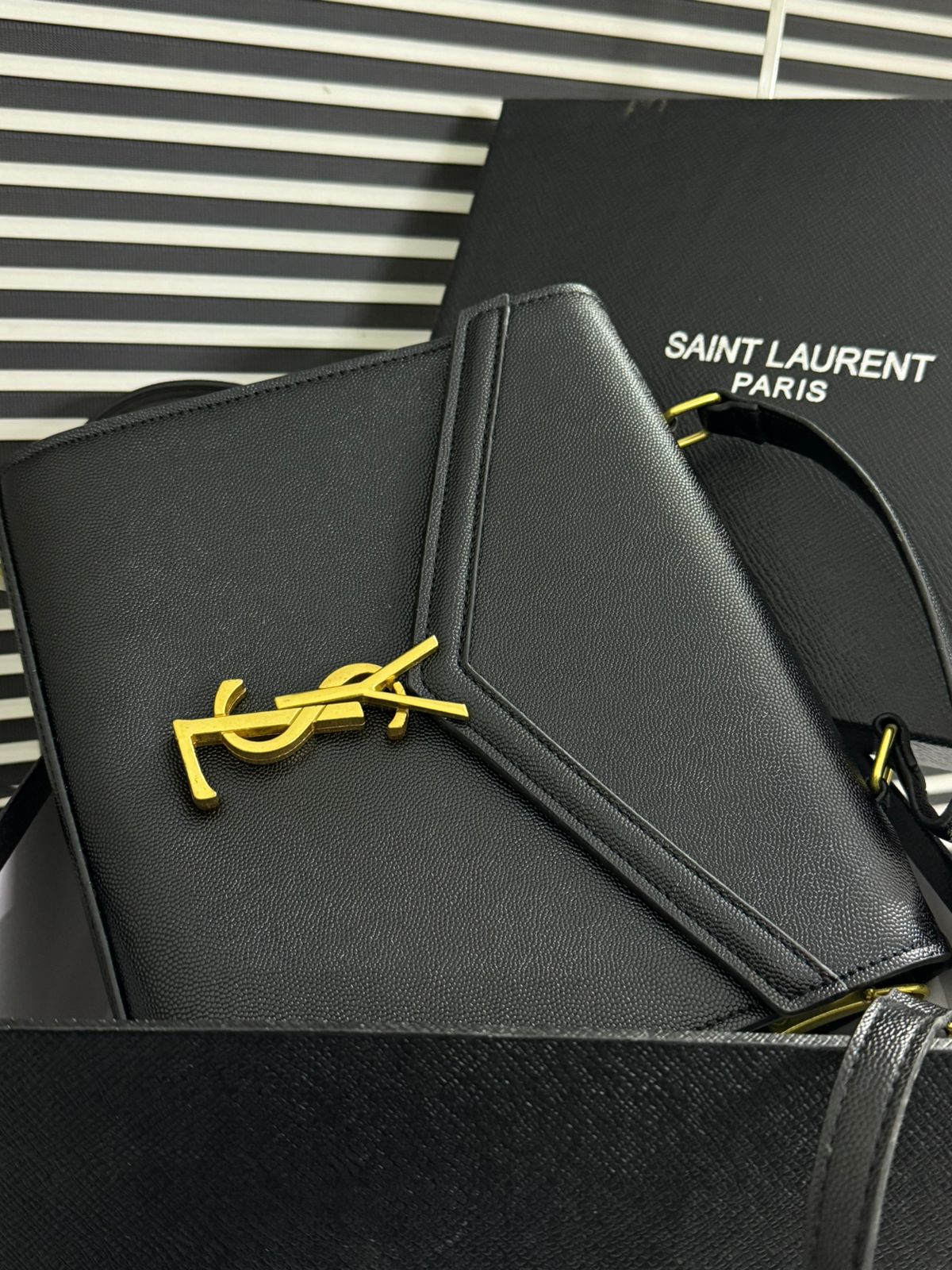Saint Laurent Cassandra Medium Top Handle Bag