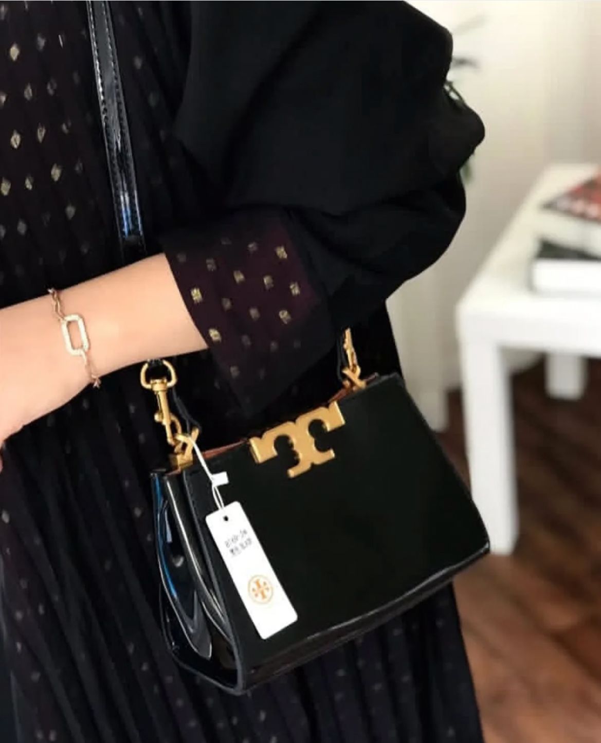 Tory Burch Mini Eleanor Satchel - Black