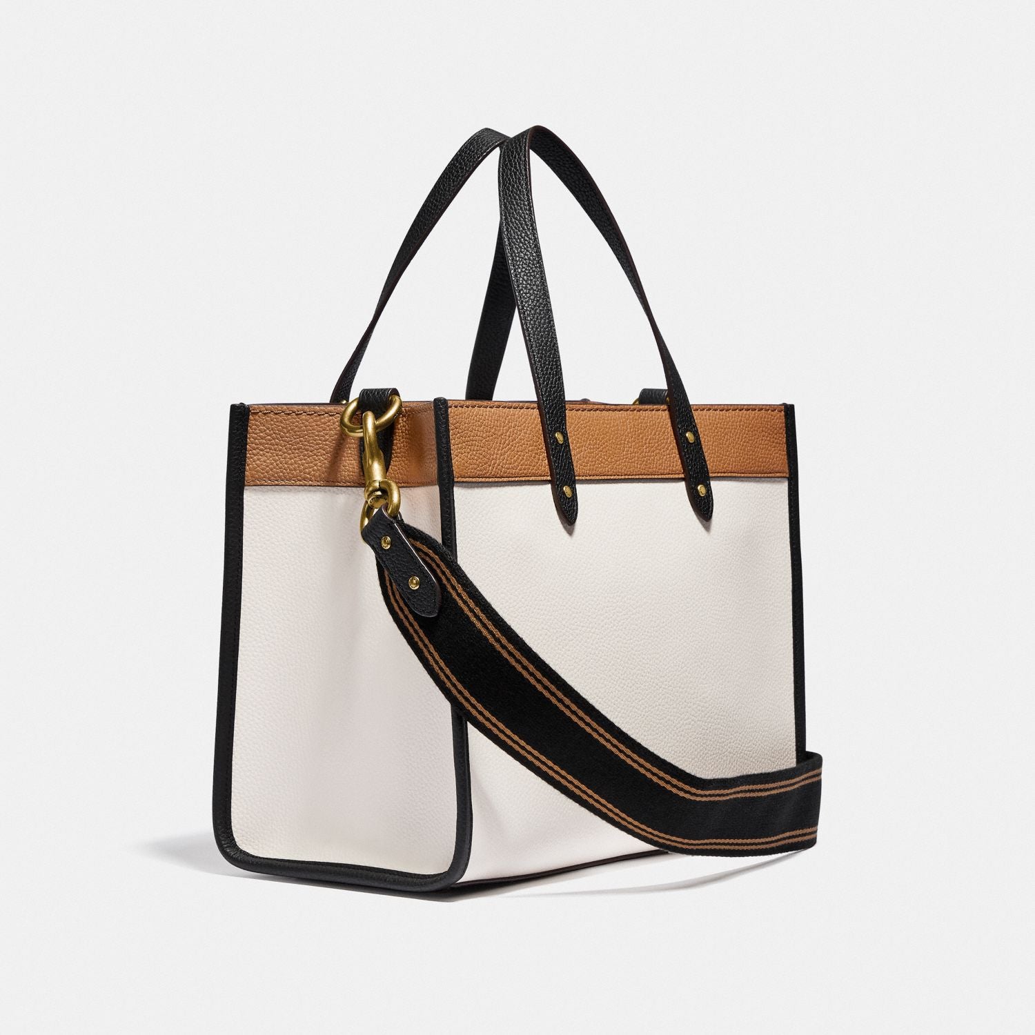 COACH Field Tote 30 In Colorblock With Coach Badge - Brown