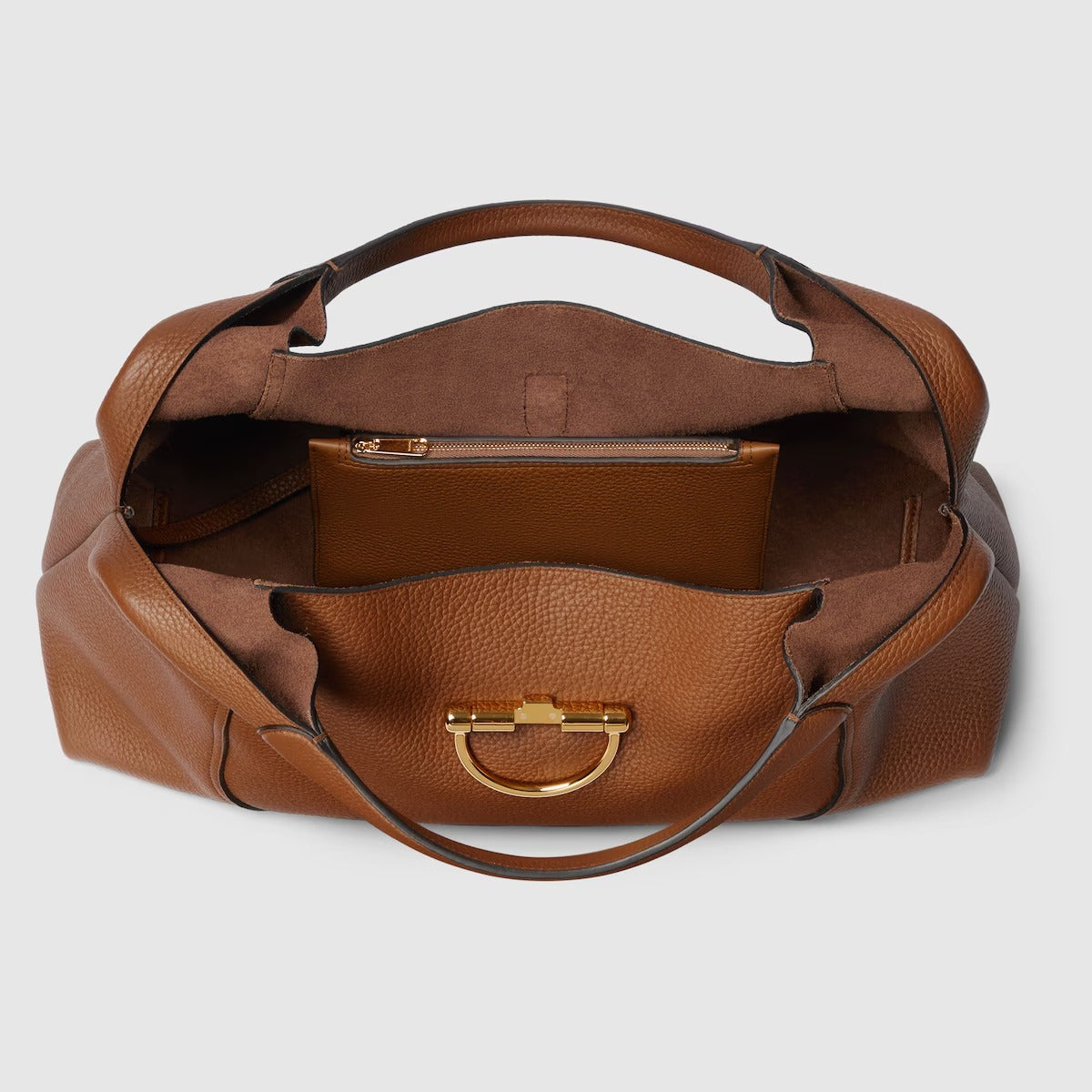 GUCCI Softbit Maxi Shoulder Bag - Brown