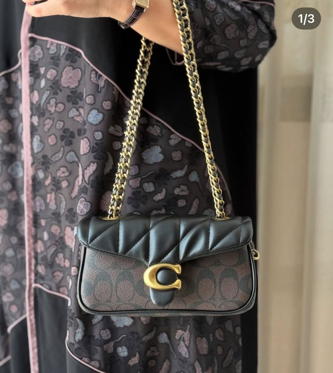 COACH Tabby Shoulder Bag 26 With Pillow Quilting in Signature Canvas - Black