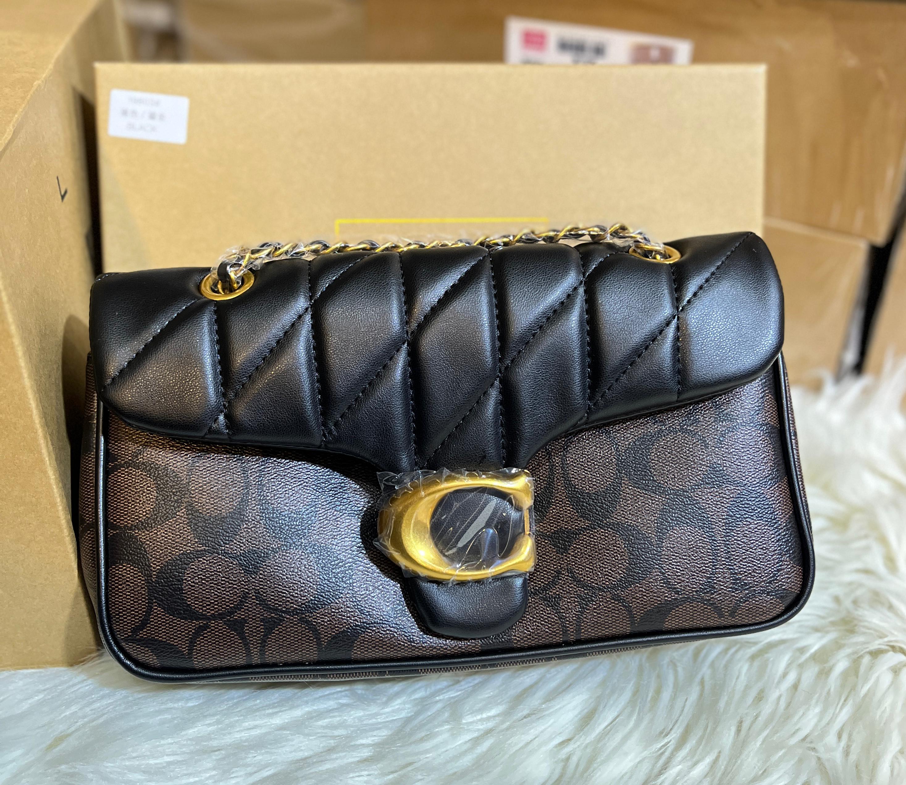 COACH Tabby Shoulder Bag 26 With Pillow Quilting in Signature Canvas - Black