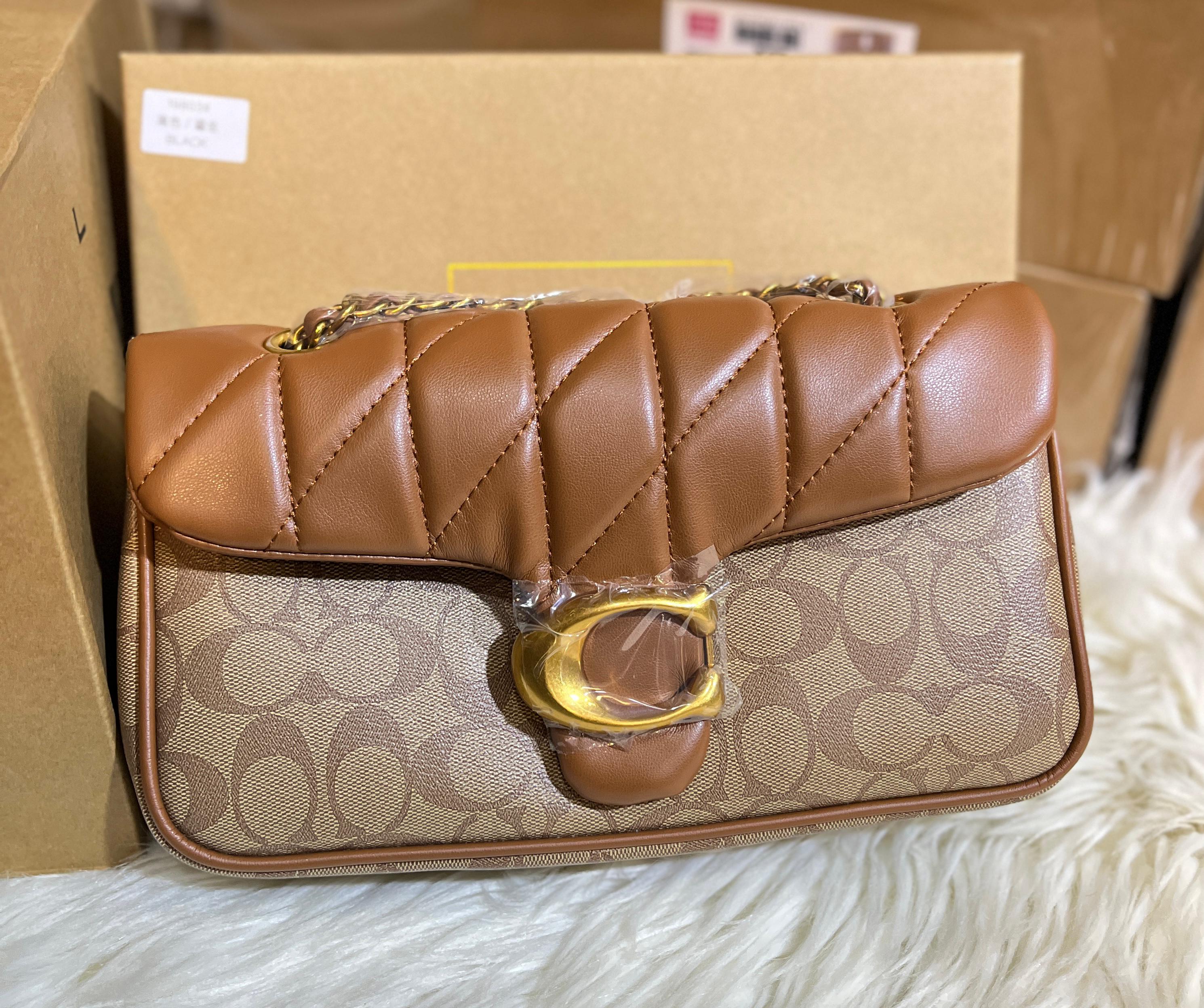 COACH Tabby Shoulder Bag 26 With Pillow Quilting in Signature Canvas - Brown