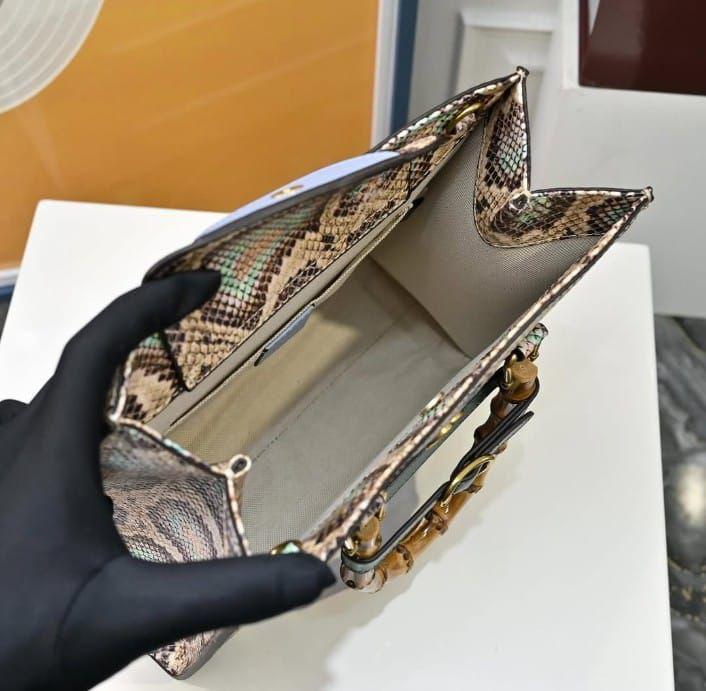 Gucci GG Diana Python Tote Bag
