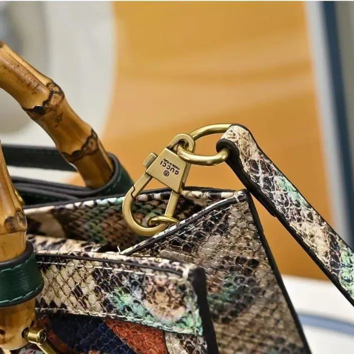 Gucci GG Diana Python Tote Bag