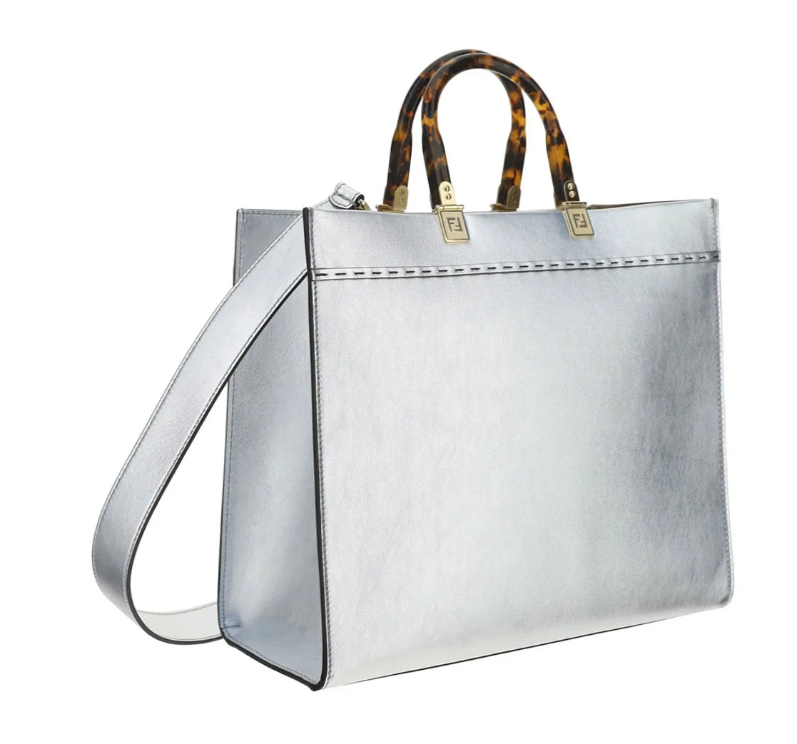 FENDI ROMA Sunshine Medium Bag - Silver