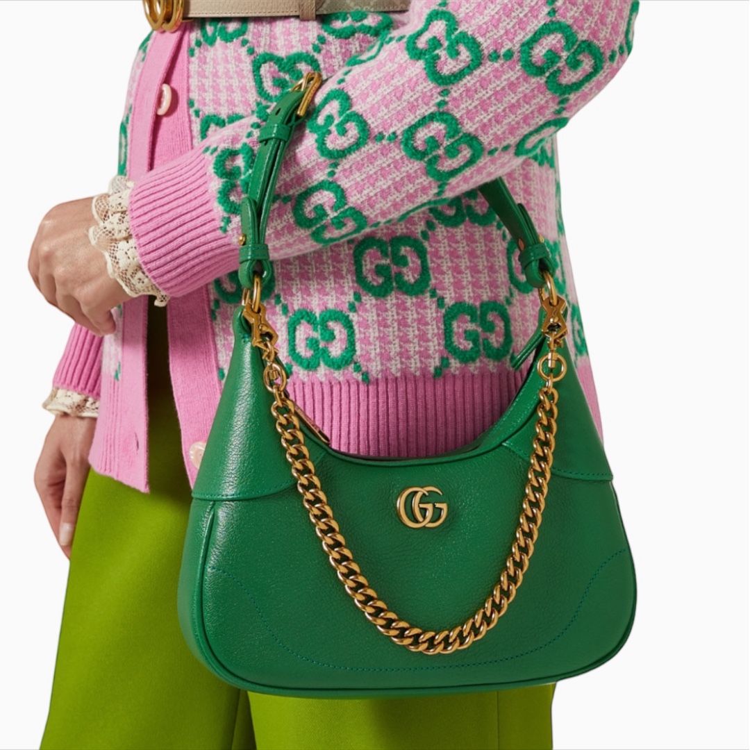 Gucci Aphrodite Small Shoulder Bag - Green