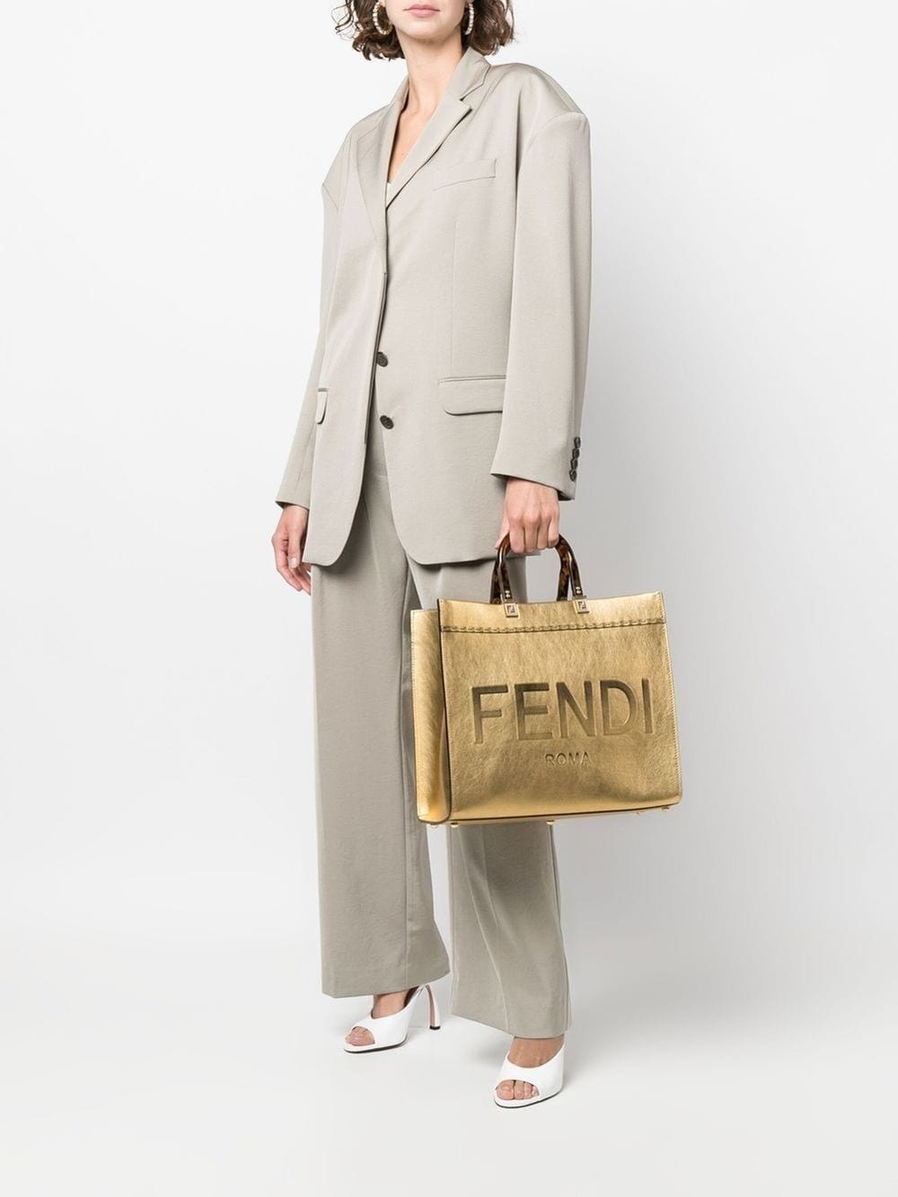 FENDI ROMA Sunshine Medium Bag - Golden