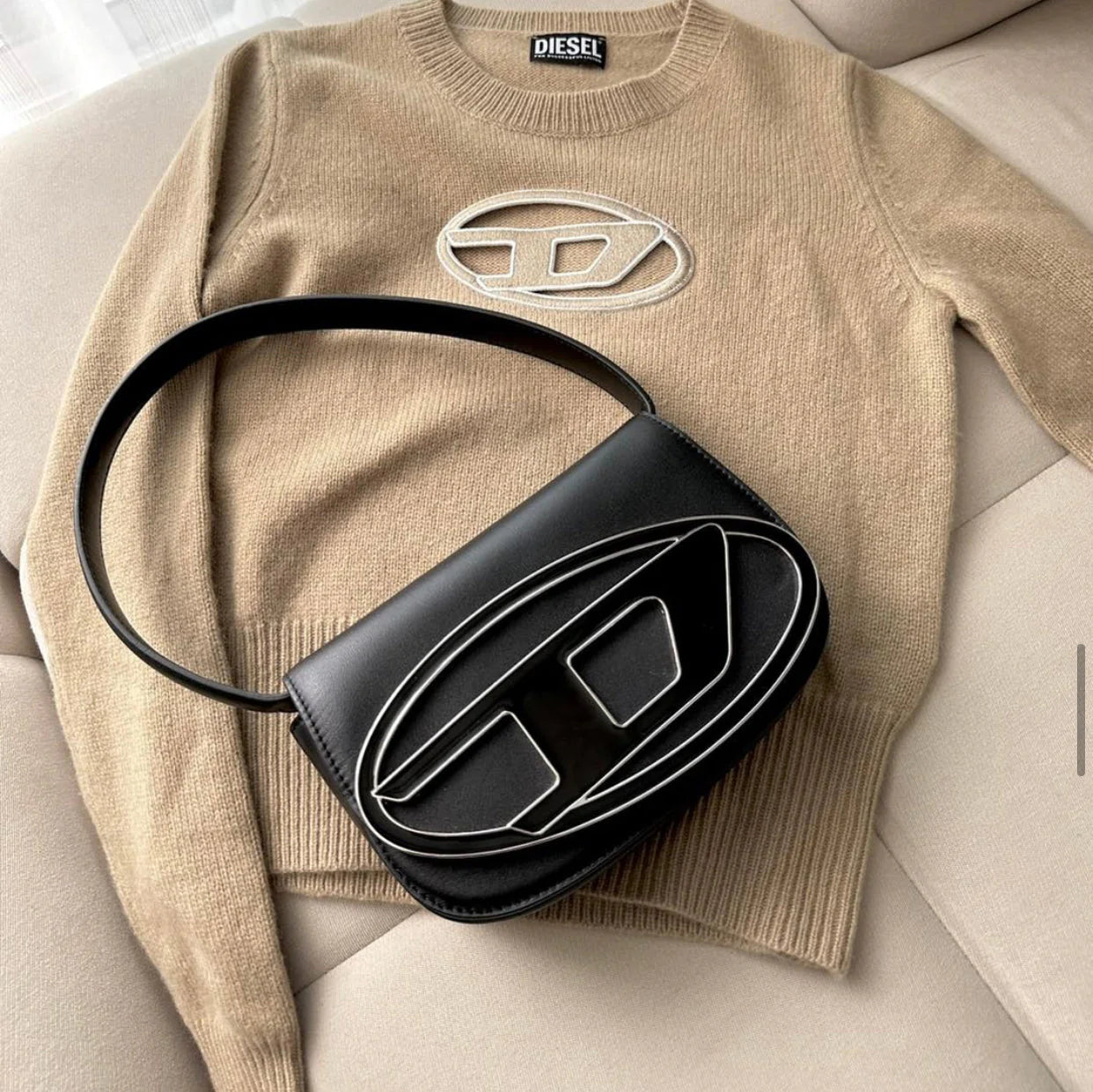 DIESEL Black 1DR Shoulder Bag